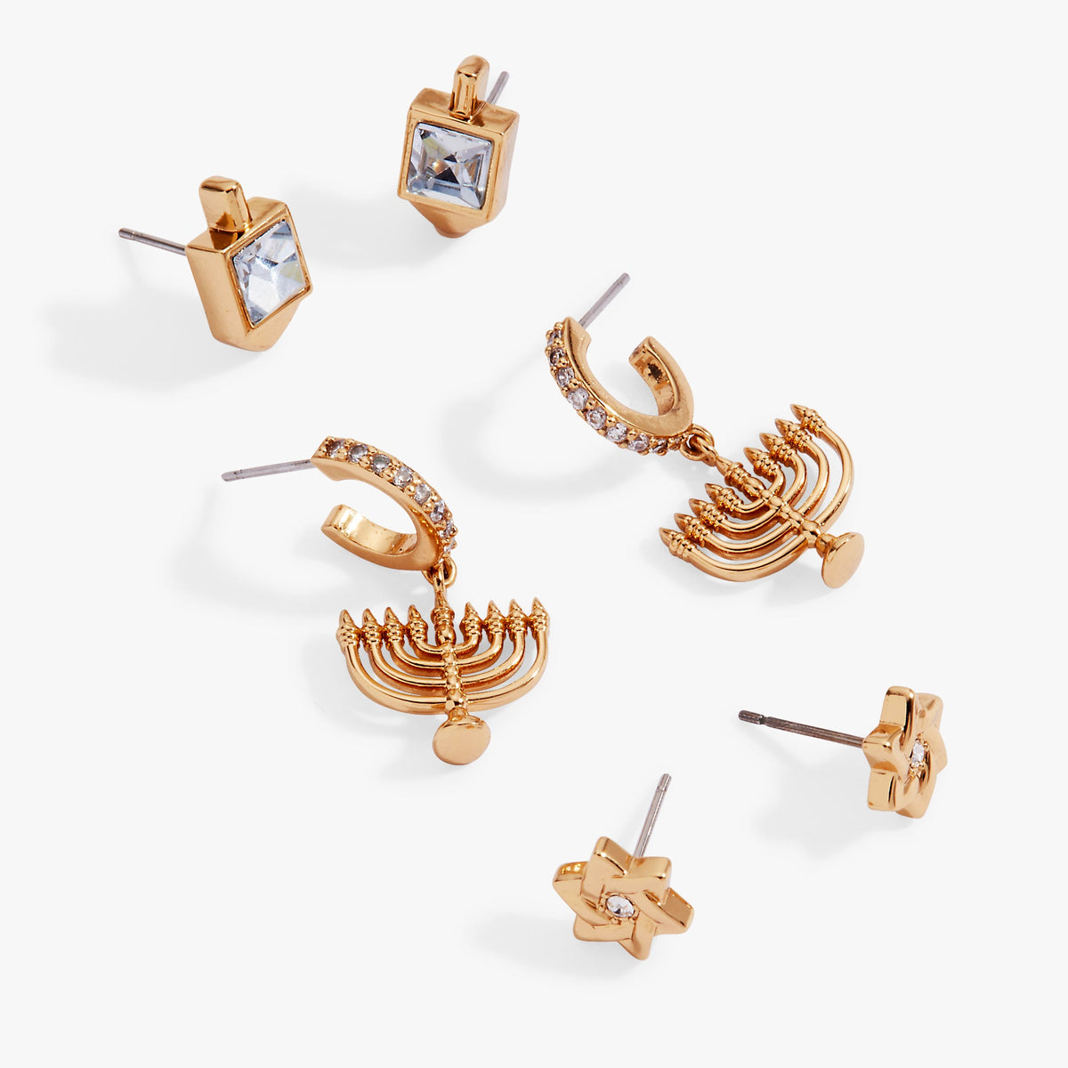 Alex and Ani Hanukkah Stud Set