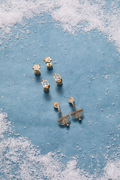 Alex and Ani Hanukkah Stud Set