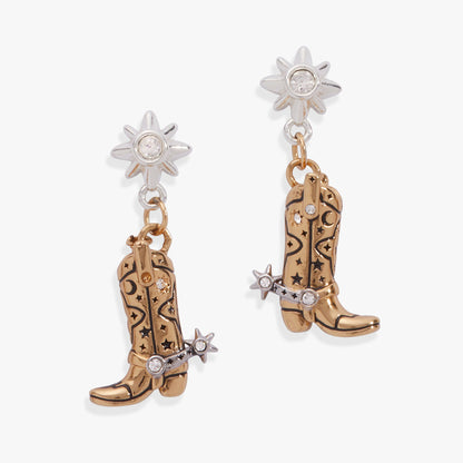 Alex and Ani Cowgirl Boot Statement Earring