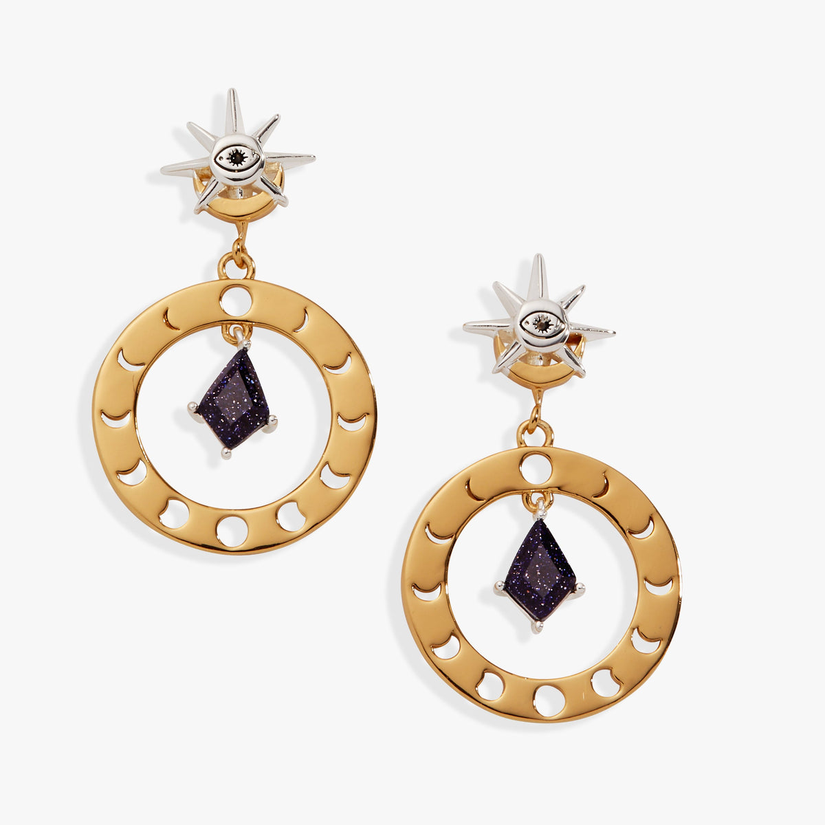 Alex and Ani Moon Phase Statement Earring