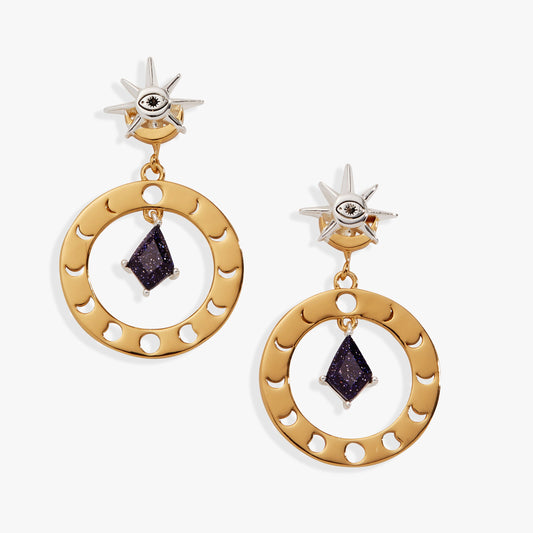Alex and Ani Moon Phase Statement Earring