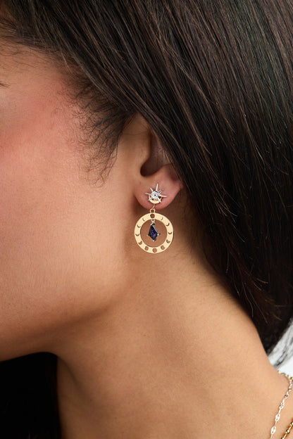 Alex and Ani Moon Phase Statement Earring