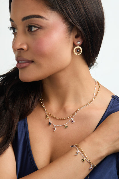 Alex and Ani Moon Phase Statement Earring