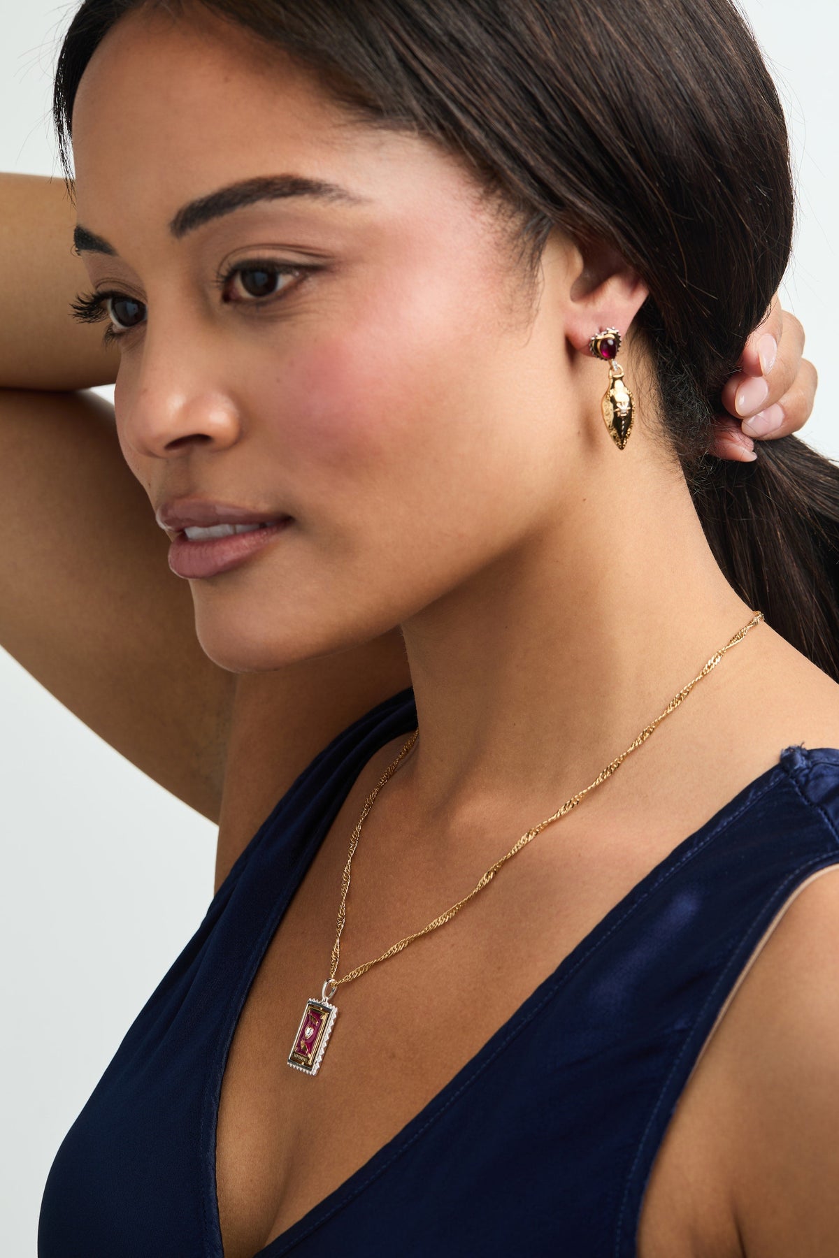 Alex and Ani Moon Magic Potion Bottle Drop Earring