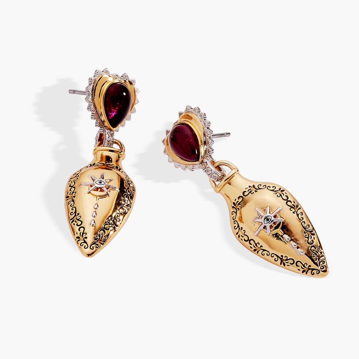 Alex and Ani Moon Magic Potion Bottle Drop Earring