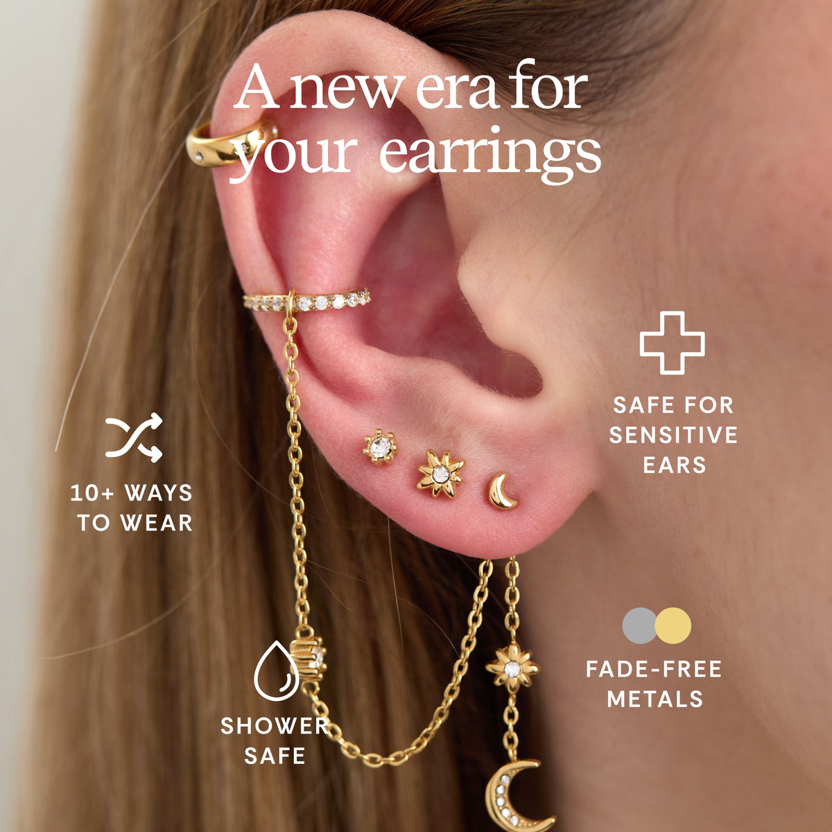 Alex and Ani 9 Pc Celestial Earring Set