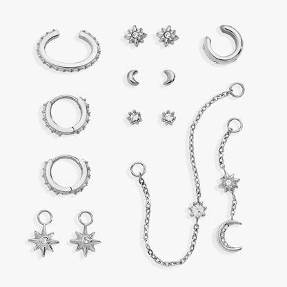 Alex and Ani 9 Pc Celestial Earring Set