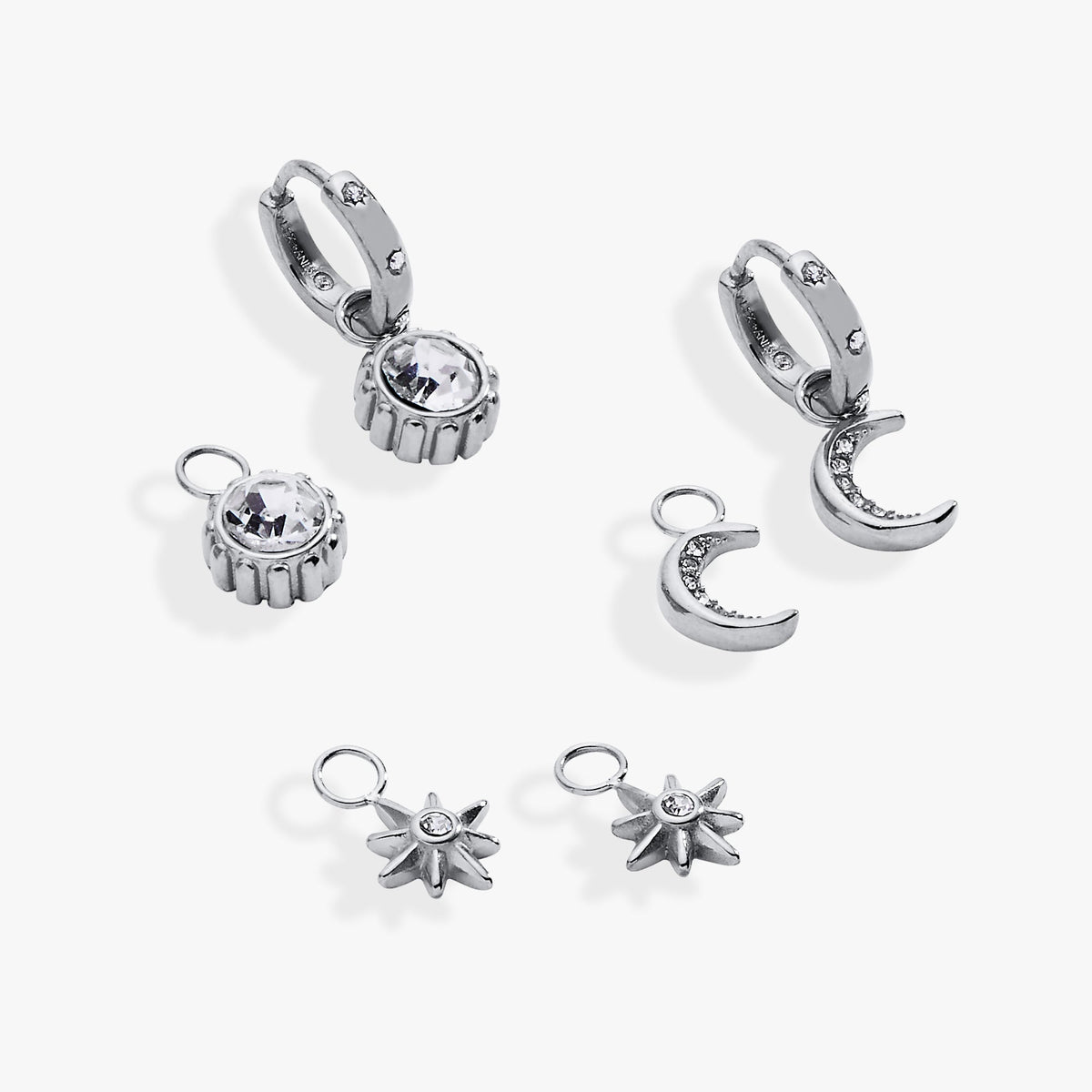 Alex and Ani Celestial Interchangeable Huggie Set of 4