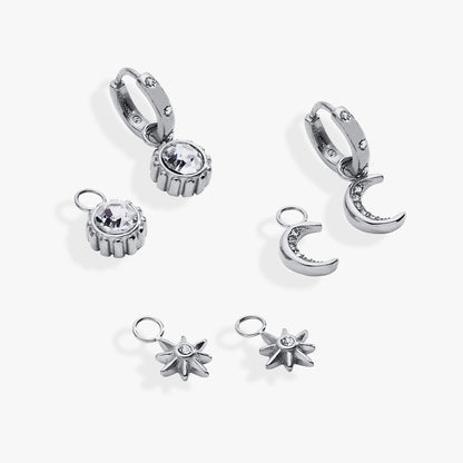 Alex and Ani Celestial Interchangeable Huggie Set of 4