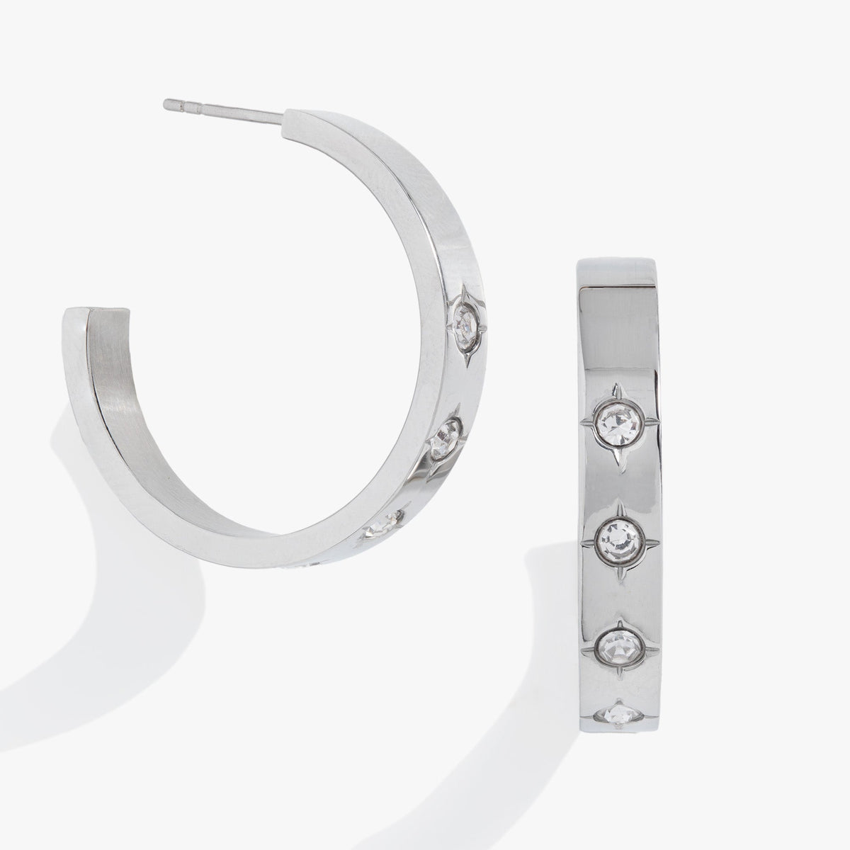 Alex and Ani Crystal Accent Hoop