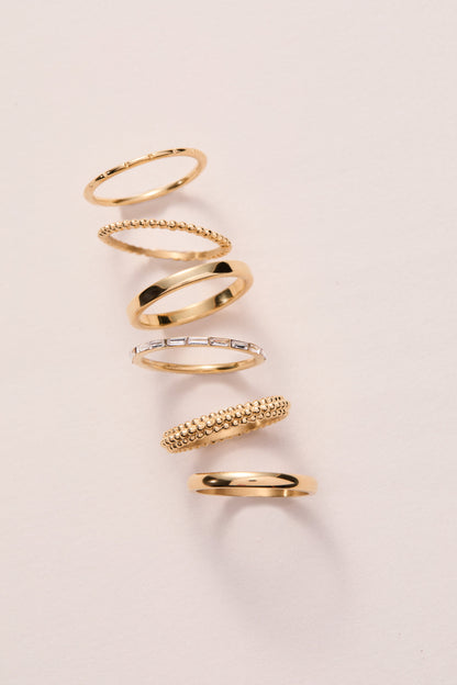 Alex and Ani 3 ring set-baguette