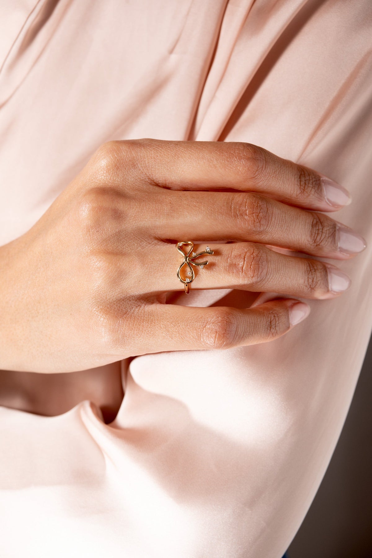 Alex and Ani Coquette Bow Ring