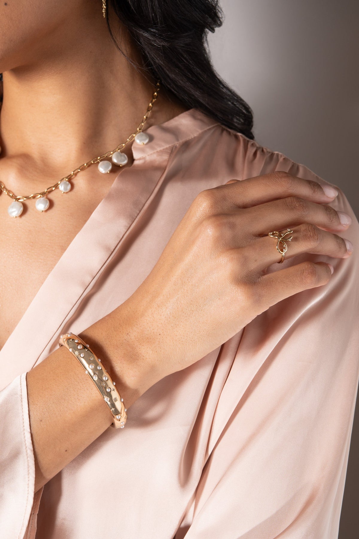 Alex and Ani Coquette Bow Ring