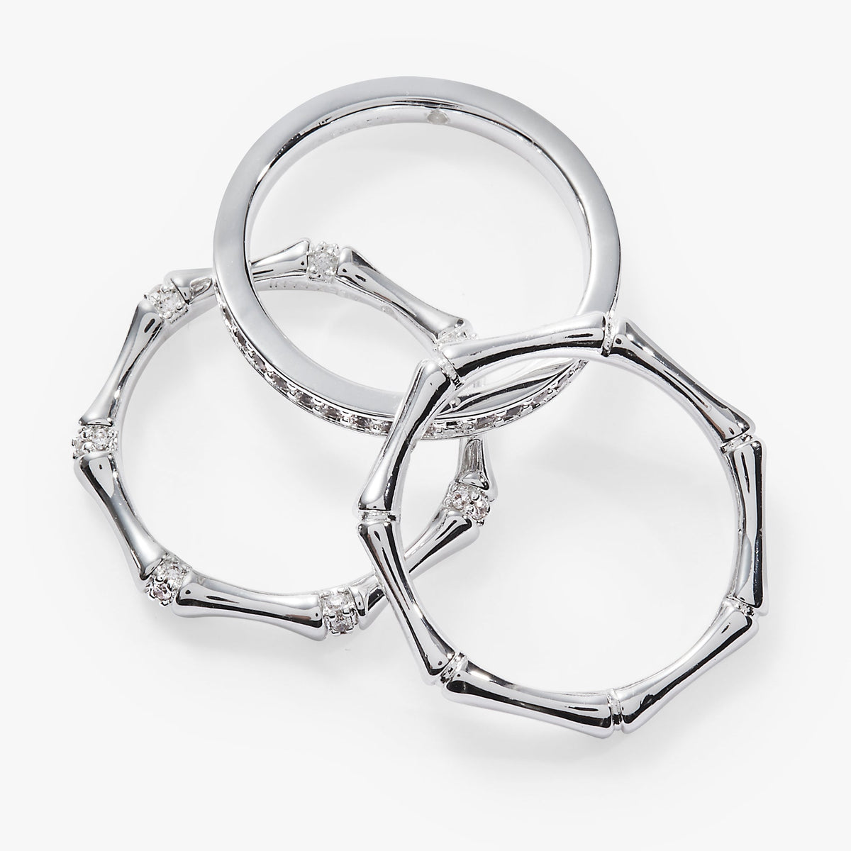 Alex and Ani Bamboo Trio Ring Set