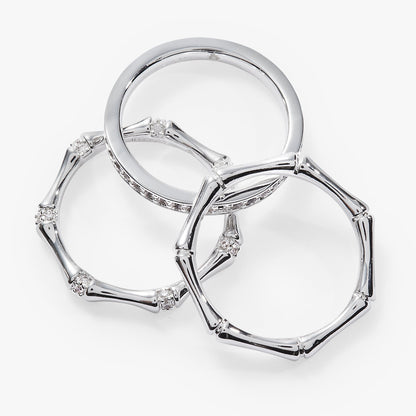 Alex and Ani Bamboo Trio Ring Set