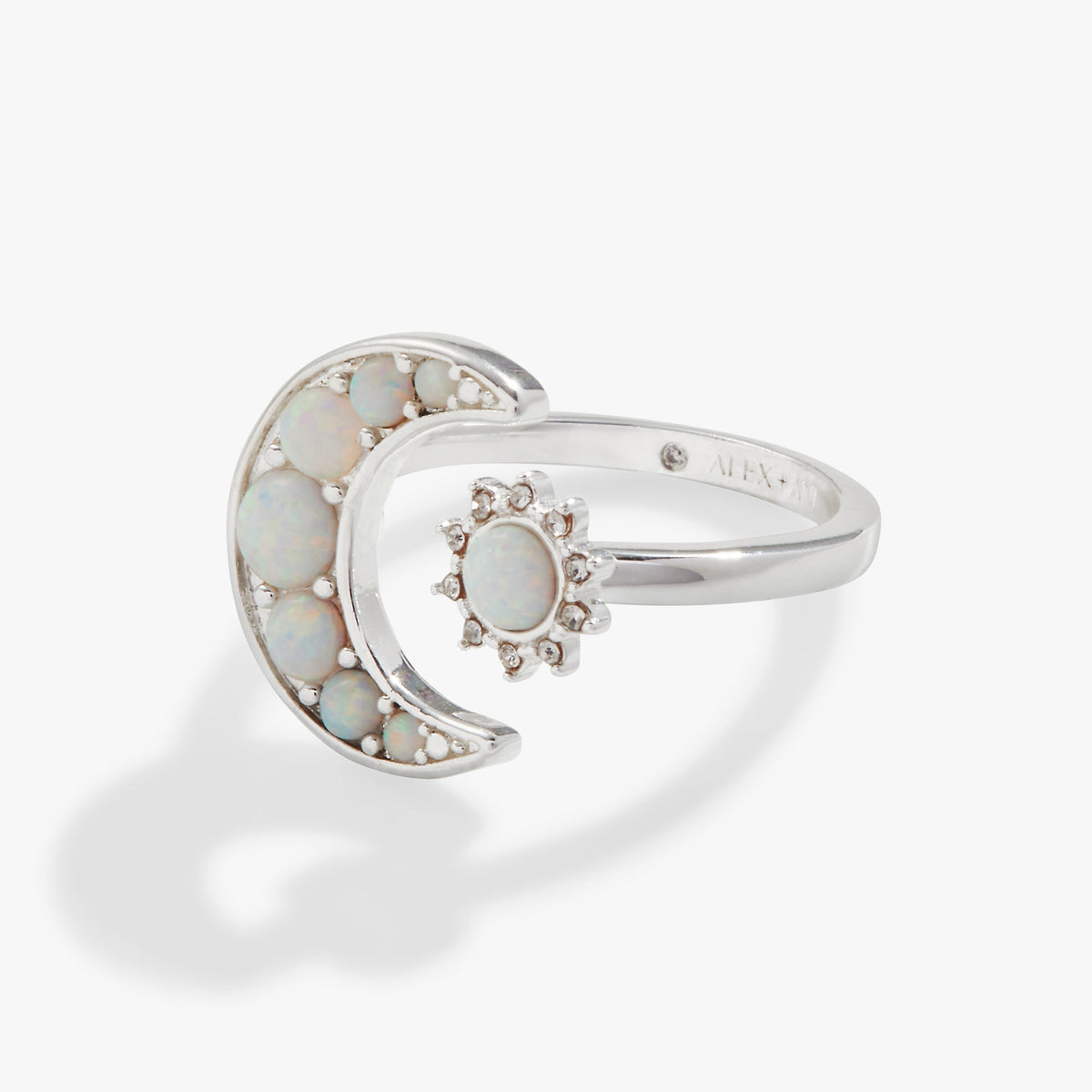 Alex and Ani Moon + Sun Opal Ring