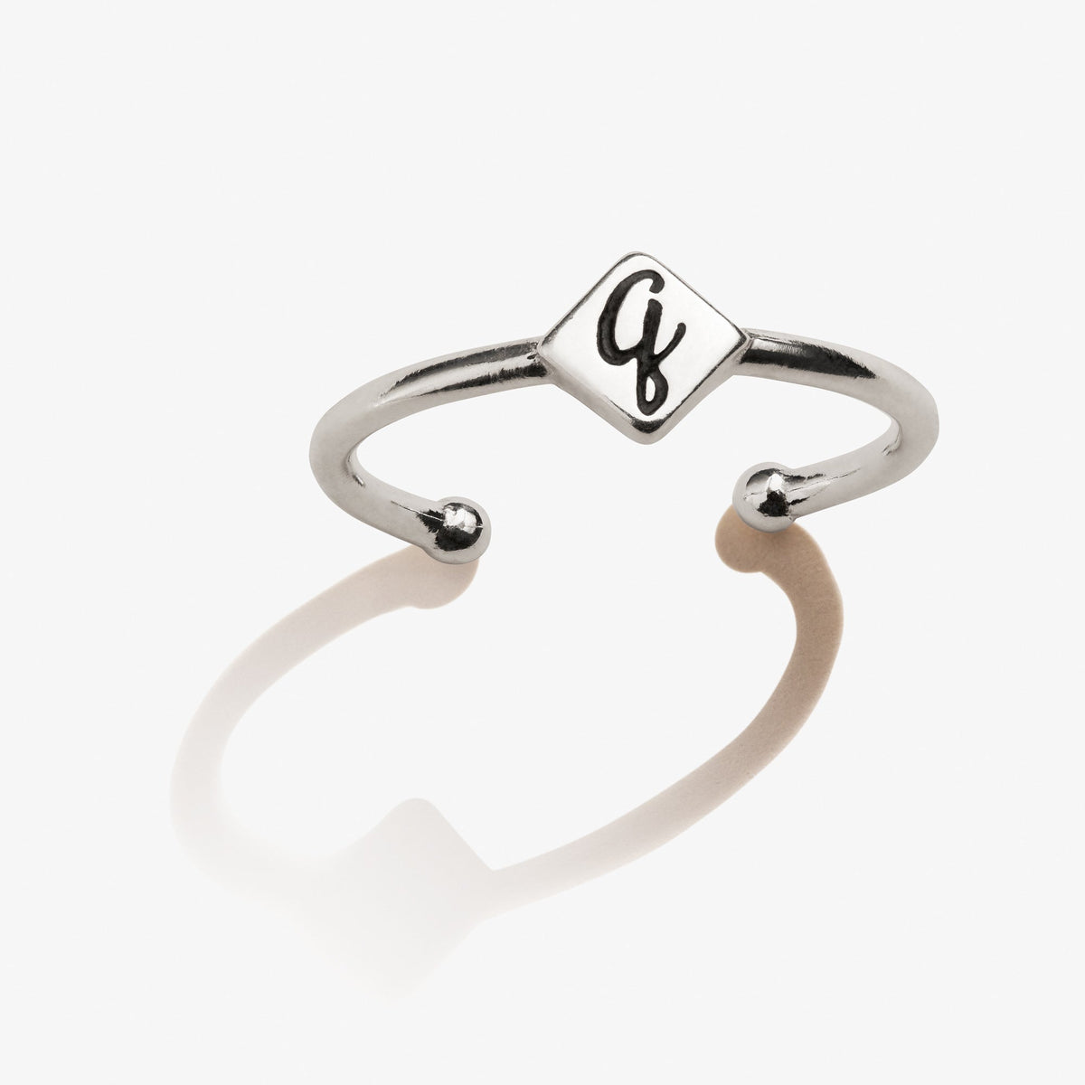 Alex and Ani Initial Q Ring, Adjustable - Alex and Ani