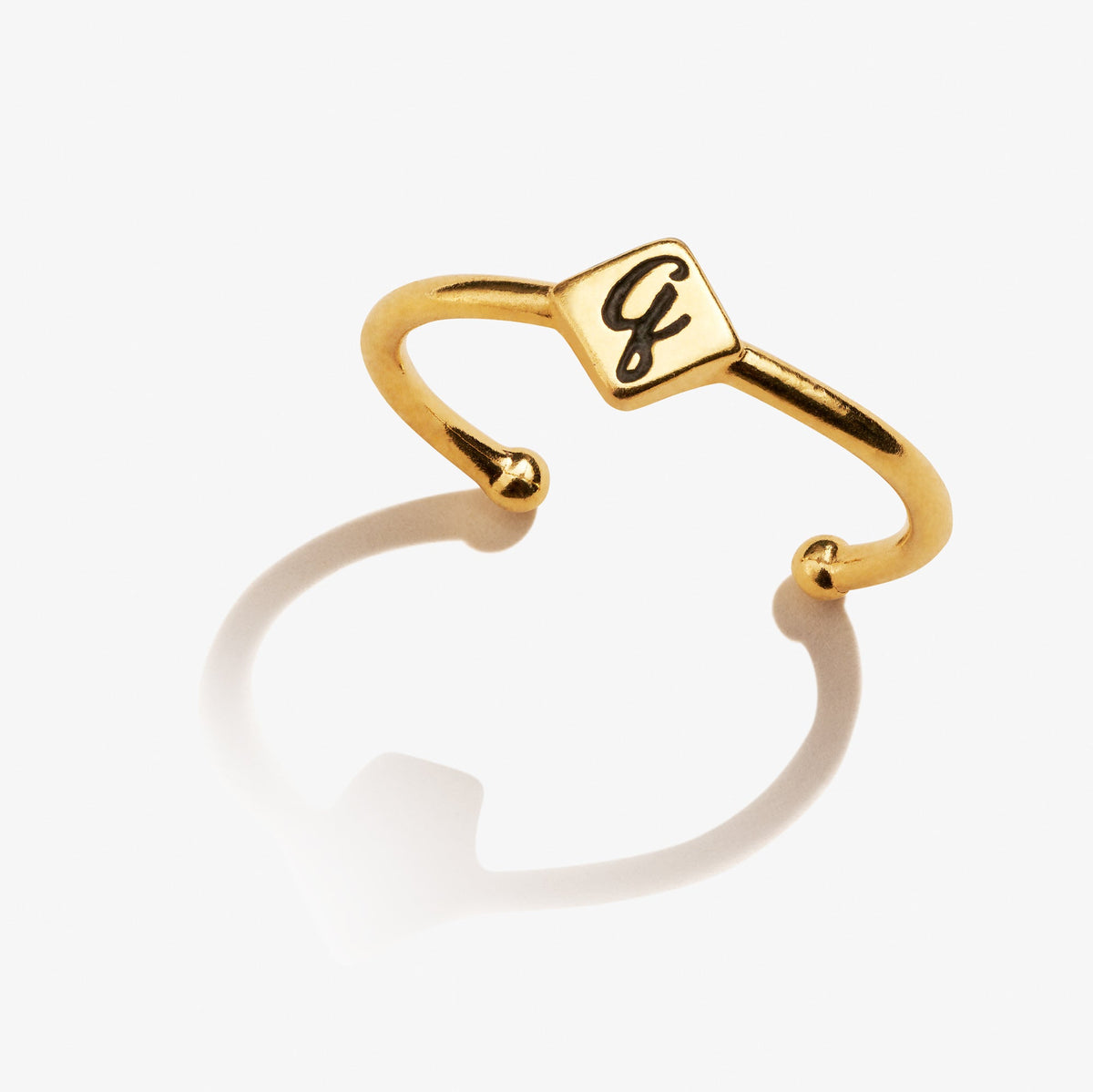 Alex and Ani Initial Q Ring, Adjustable - Alex and Ani