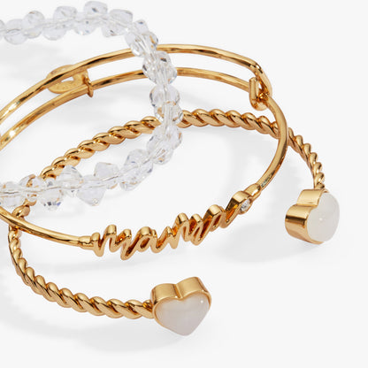 Alex and Ani Mama Bangle Set of 3