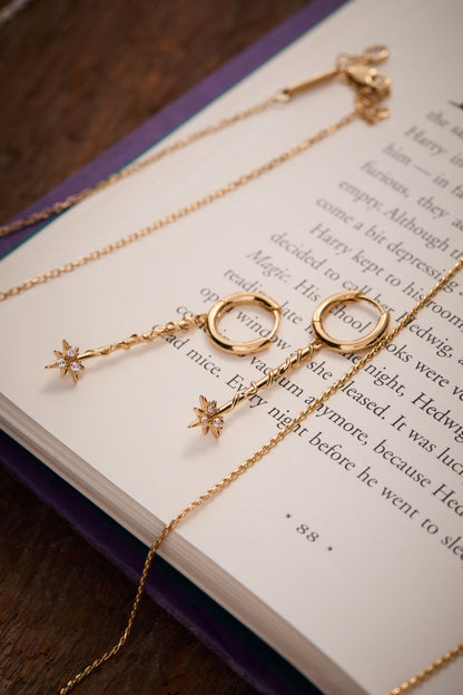 Alex and Ani Harry Potter Hermione Wand Earrings