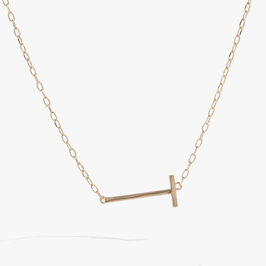 Alex and Ani Precious Elongated Initial Necklace T