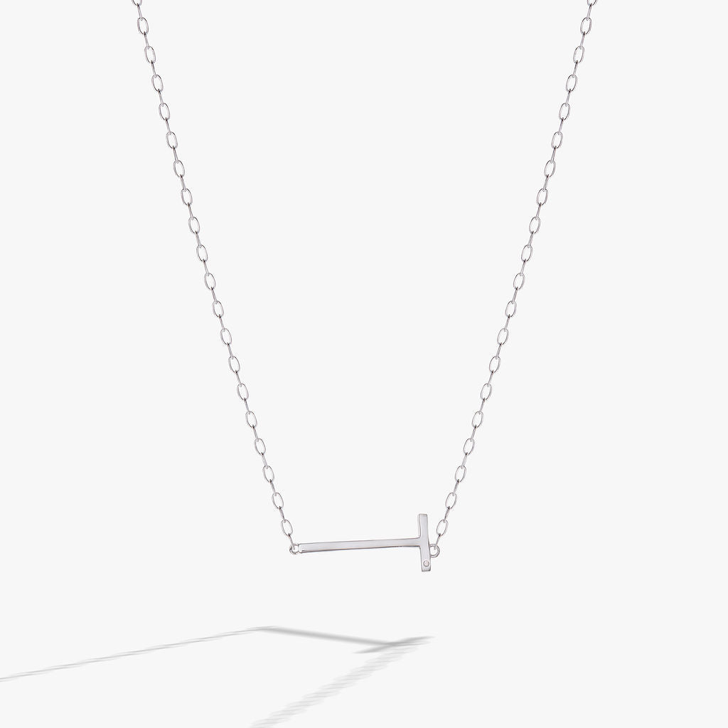 Alex and Ani Precious Elongated Initial Necklace T