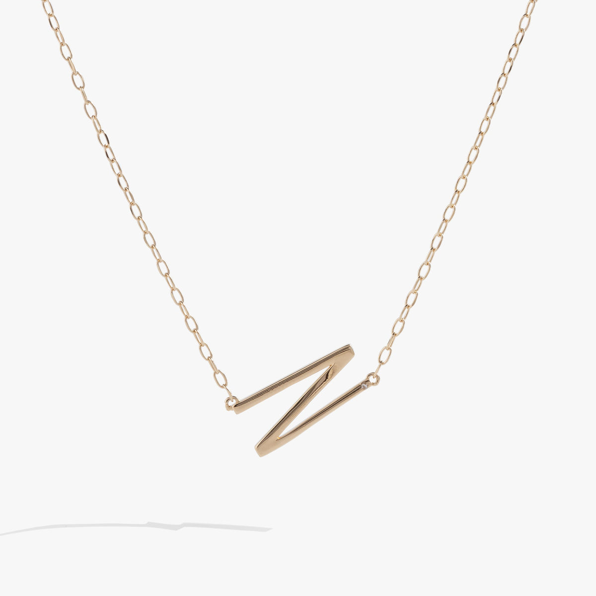 Alex and Ani Precious Elongated Initial Necklace N