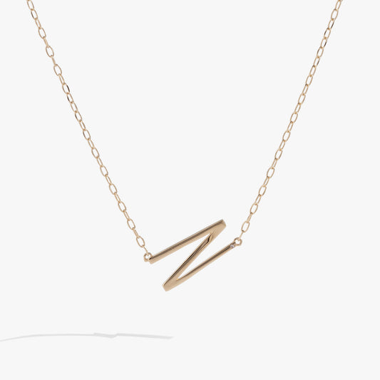 Alex and Ani Precious Elongated Initial Necklace N