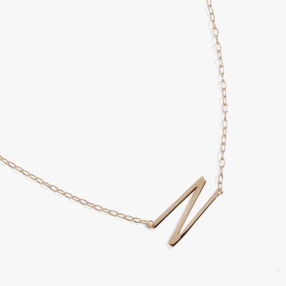 Alex and Ani Precious Elongated Initial Necklace N