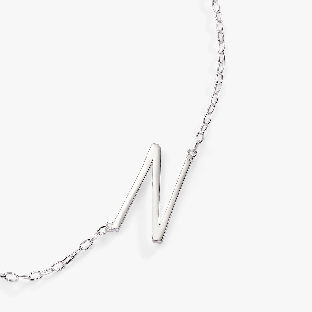 Alex and Ani Precious Elongated Initial Necklace N