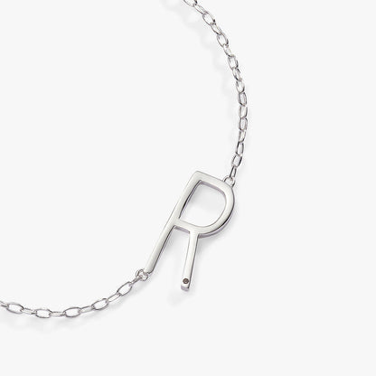 Alex and Ani Precious Elongated Initial Necklace R