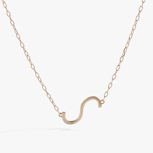 Alex and Ani Precious Elongated Initial Necklace S