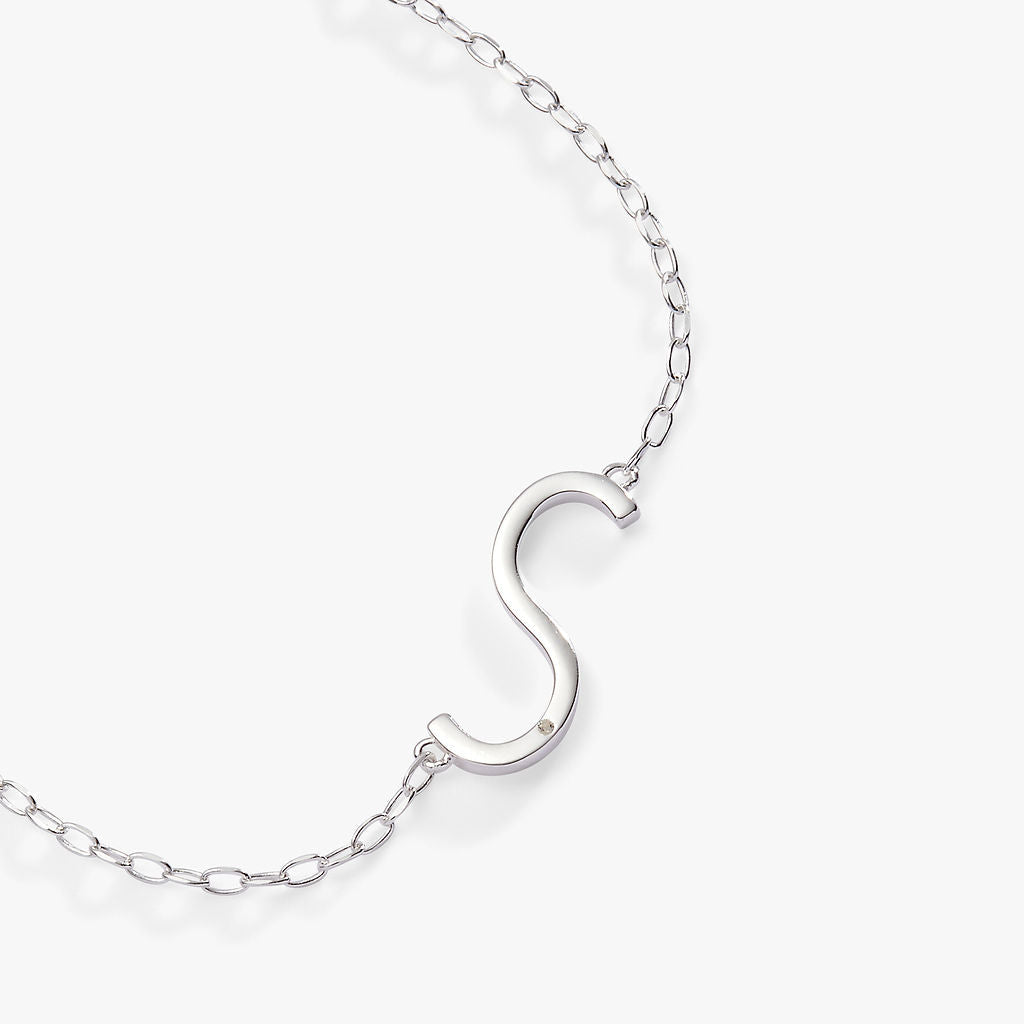 Alex and Ani Precious Elongated Initial Necklace S