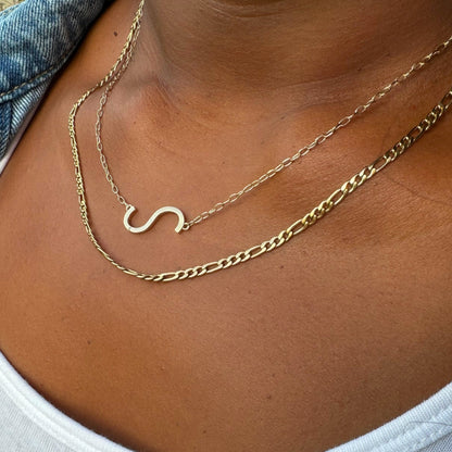 Alex and Ani Precious Elongated Initial Necklace S