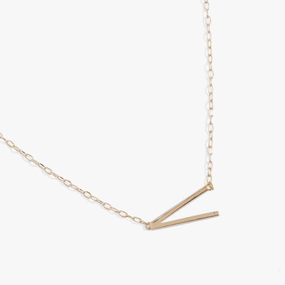 Alex and Ani Precious Elongated Initial Necklace V