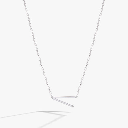 Alex and Ani Precious Elongated Initial Necklace V