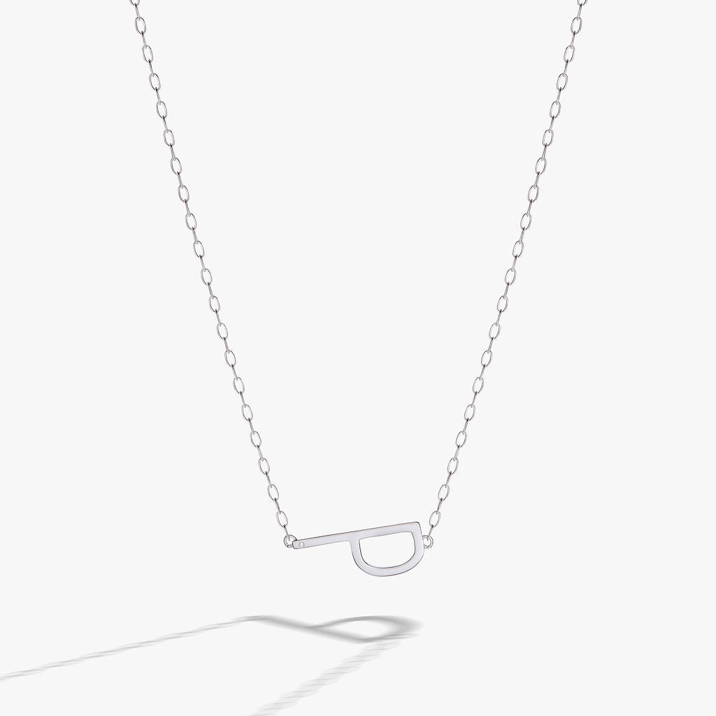 Alex and Ani Precious Elongated Initial Necklace P