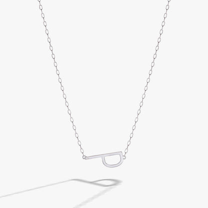 Alex and Ani Precious Elongated Initial Necklace P