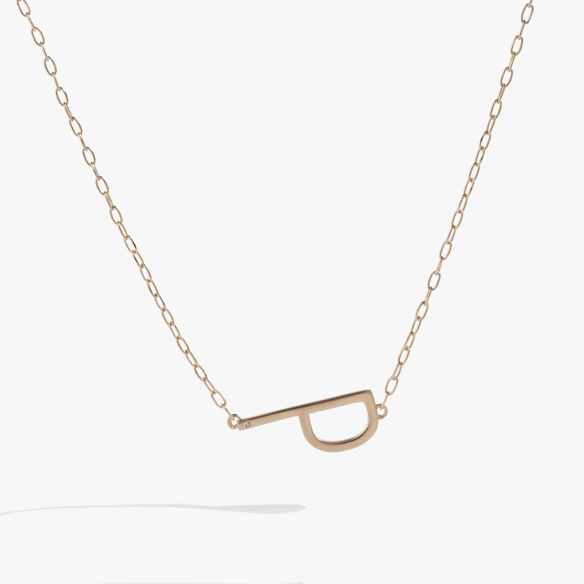 Alex and Ani Precious Elongated Initial Necklace P