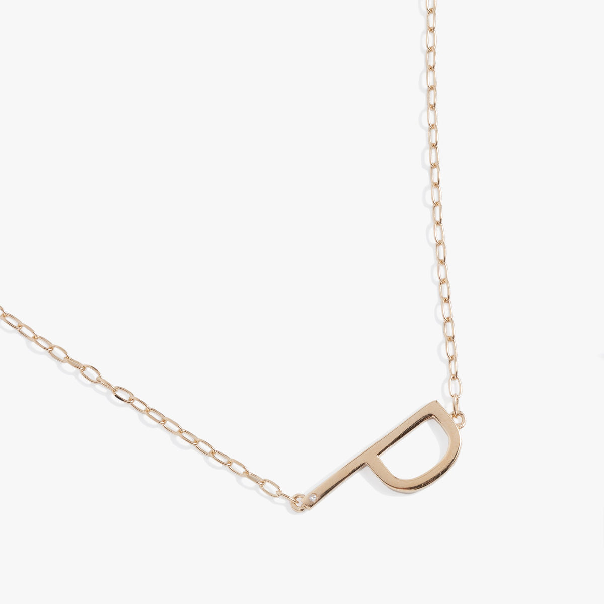 Alex and Ani Precious Elongated Initial Necklace P