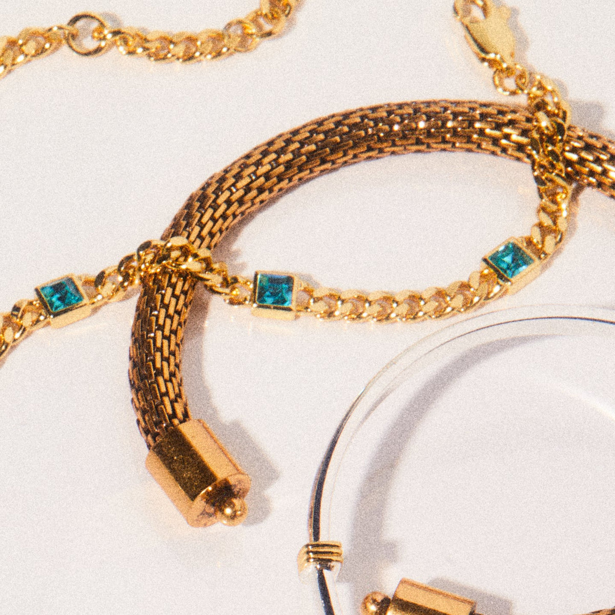 Alex and Ani Aquamarine Curb Chain Bracelet, March Birthstone