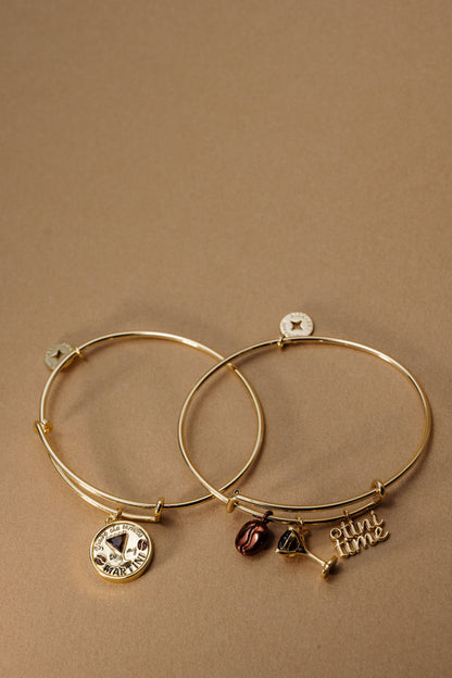 Alex and Ani Espresso Martini Multi Charm Bangle