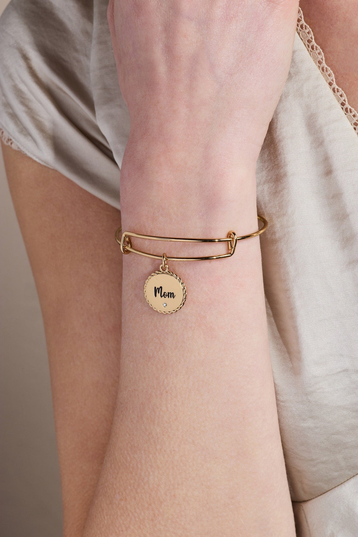 Alex and Ani Mom Charm Bangle