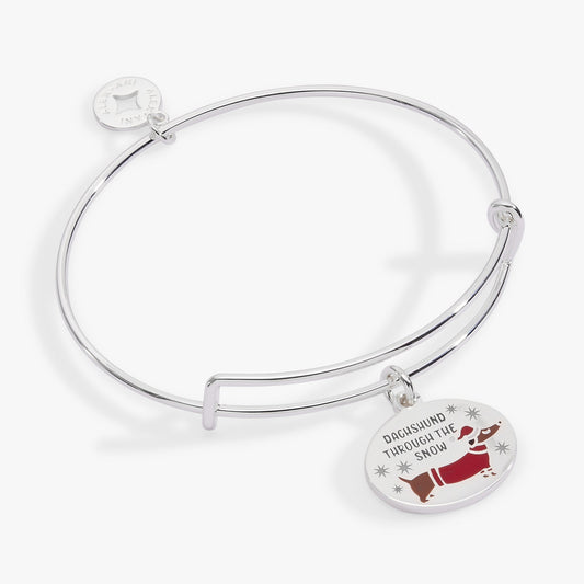 Alex and Ani Dachshund Through the Snow Charm Bangle