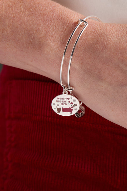 Alex and Ani Dachshund Through the Snow Charm Bangle