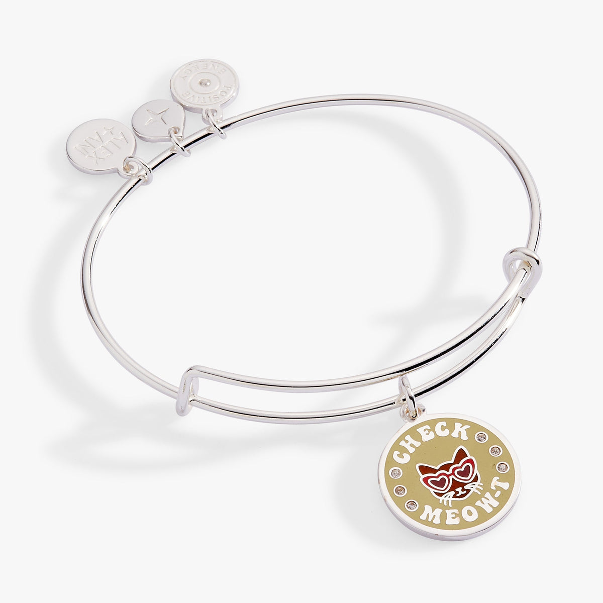 Alex and Ani Check Meow-T Charm Bangle