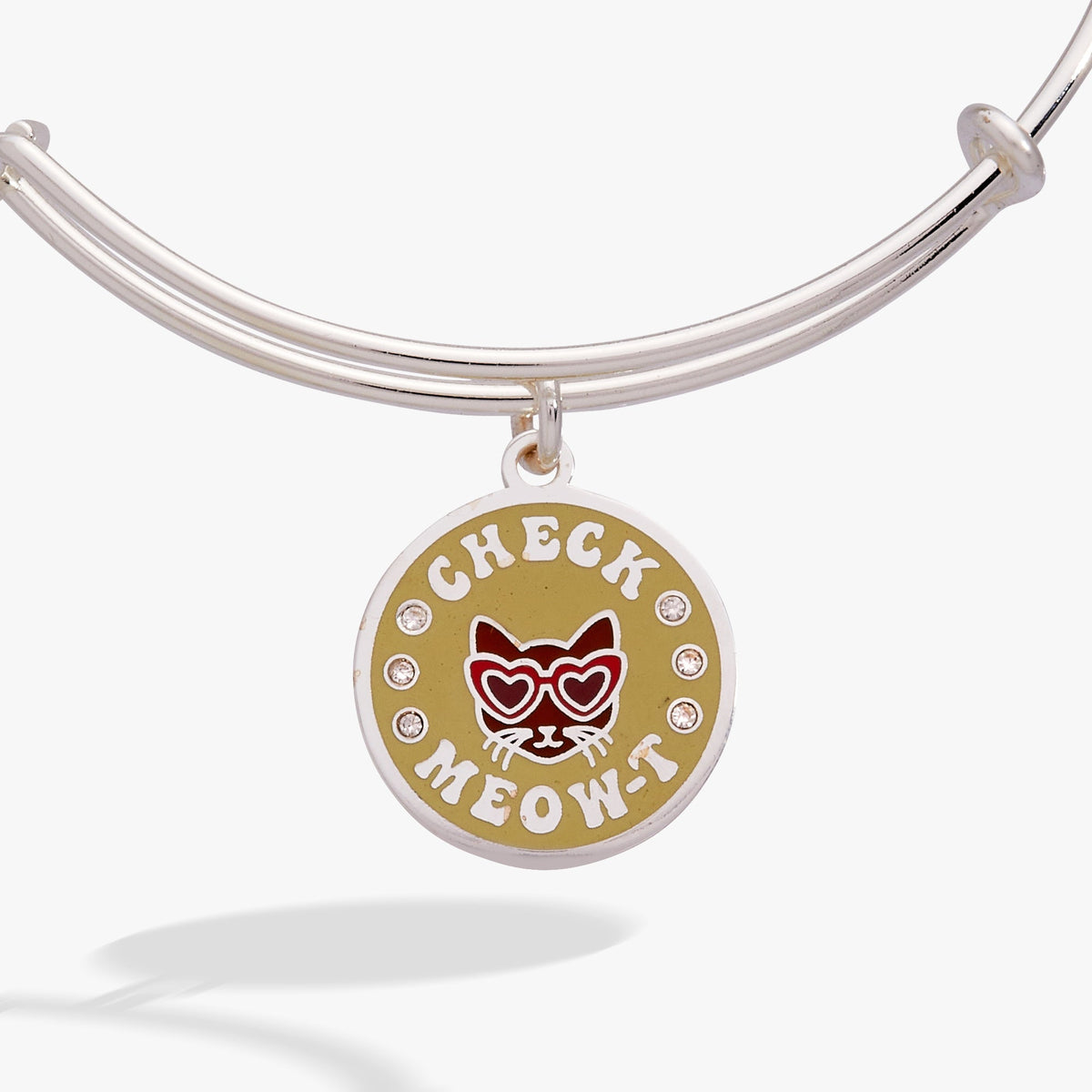 Alex and Ani Check Meow-T Charm Bangle