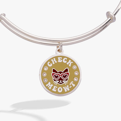 Alex and Ani Check Meow-T Charm Bangle