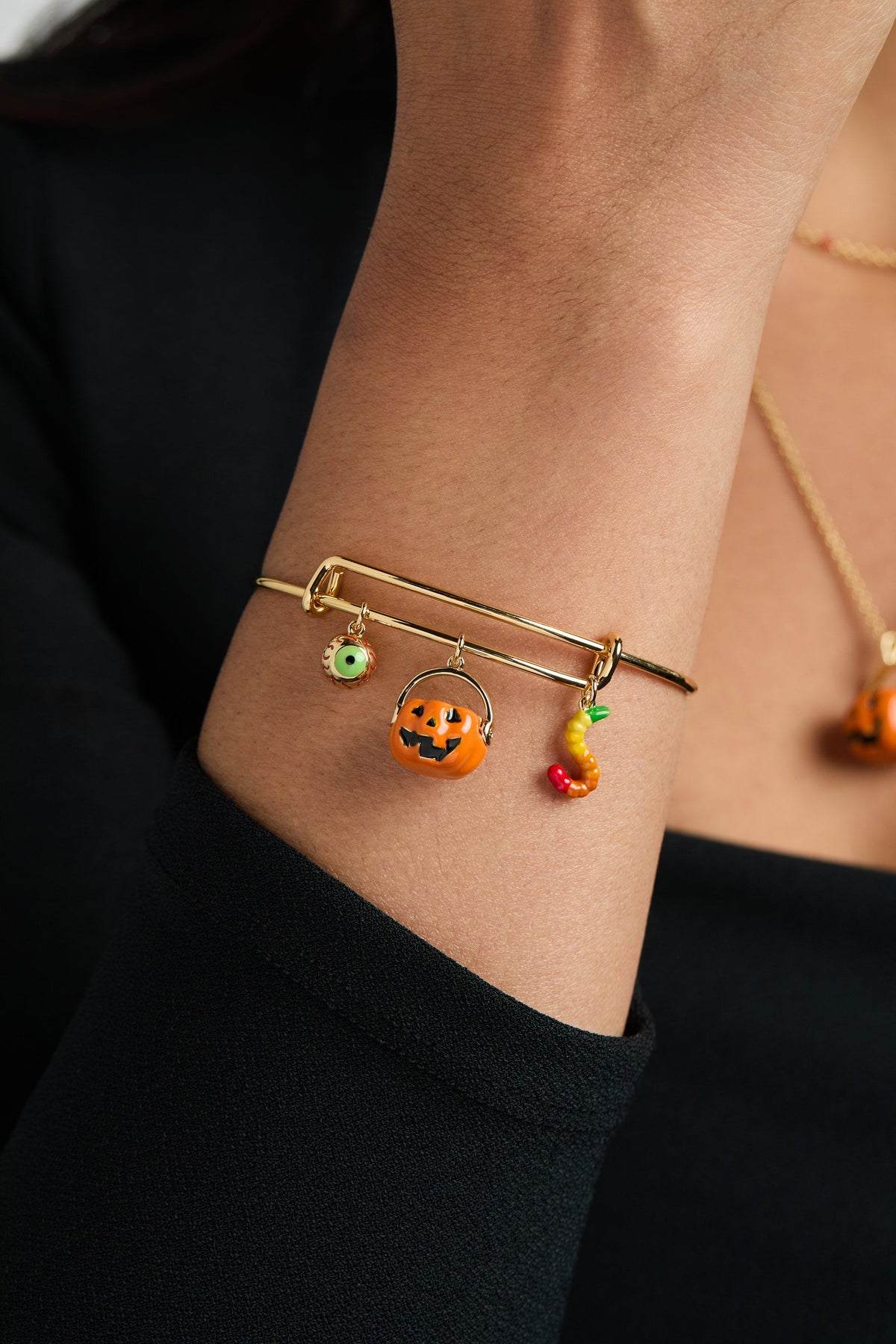 Alex and Ani SOM - Trick or Treat multi charm bangle