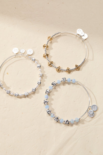 Alex and Ani Seaside Pearl Beaded Bangle